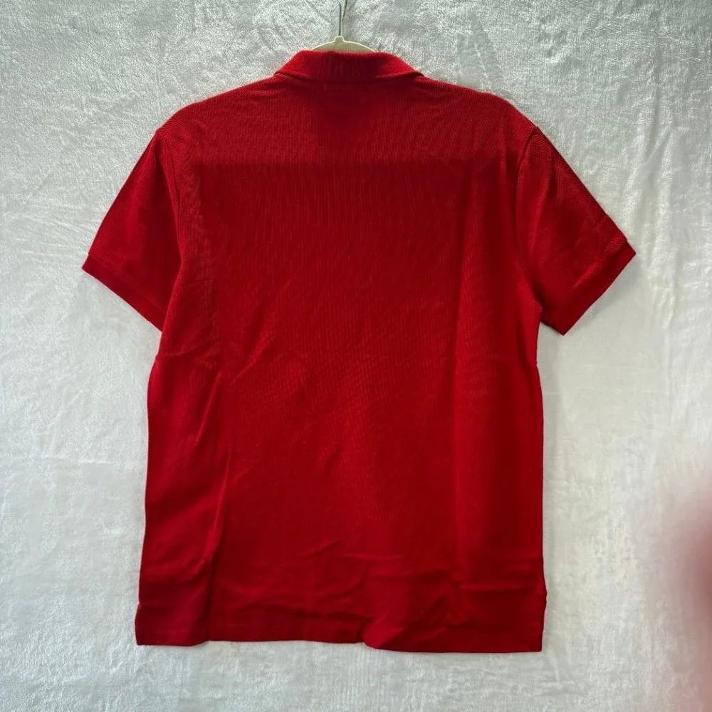 NWT Polo Ralph Lauren Big Pony Crest Mens M Red Polo Shirt Custom Slim Fit